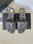 Pre Order Luxury Leopard Flat Slides