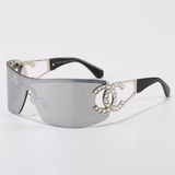 Pre Order Side Diamanté Initial Design Sunglasses