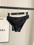 Pre Order Luxury Bandeau White Logo Bikini Set