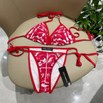 Pre Order Red Dg Luxury Print Bikini Set