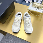 Pre Order Tweed Cream Logo Trainers