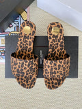 Pre Order Luxury Leopard Flat Slides