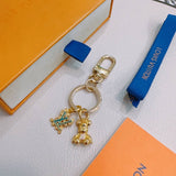 Pre Order Gold Bear Luxury Logo Keychain