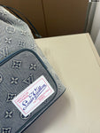 Pre Order Luxury Denim Logo Design Bucket Backpack