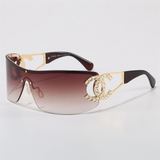 Pre Order Side Diamanté Initial Design Sunglasses