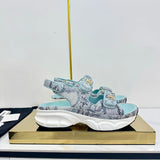 Pre Order Luxury Logo Snake Print Sandals (3 Colours)