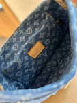 Pre Order Luxury Denim Logo Studded Strap Bag