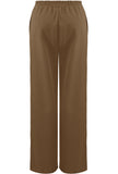 Wide Leg Joggers In Brown