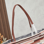 Pre Order Luxury Logo Stripe Beach Bag