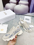 Pre Order Trainers With Luxury Blue Pattern In Nude