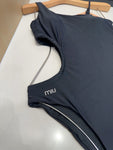 Pre Order Luxury Diamanté Logo Side Cut Out Swimsuit
