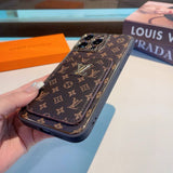 Pre Order Leather Gold Luxury Logo Design Phone Case
