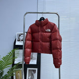 Pre Order Cropped Puff Coat In Red