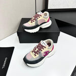Pre Order Luxury Purple Double C Logo Trainers