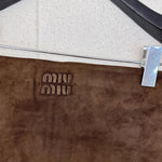 Pre Order Suede Bandeau Luxury Logo Open Back Top