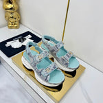 Pre Order Luxury Logo Snake Print Sandals (3 Colours)