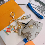 Pre Order Pouch Luxury Design Combo Keychain In Grey