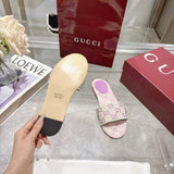 Pre Order Luxury FlatDouble G Logo Slides
