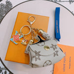 Pre Order Pouch Luxury Design Combo Keychain In Grey