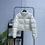 Pre Order Cropped Puff Coat In White