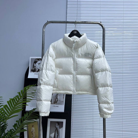 Pre Order Cropped Puff Coat In White
