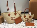 Pre Order Luxury Double Logo Beach Bag