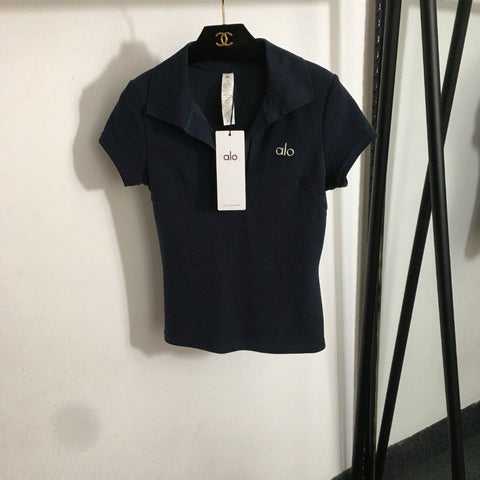 Pre Order Luxury Collar Yoga Tops (2 Colours)