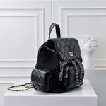 Pre Order Luxury Logo Chain Netted Backpack (2 Colours)