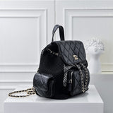 Pre Order Luxury Logo Chain Netted Backpack (2 Colours)