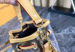 Pre Order Luxury Brown & Cream Logo Bucket Bag