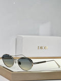 Pre Order Oval Metal Frame With Logo Detail Sunglasses