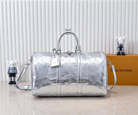 Pre Order Silver Luxury Design Duffel Bag