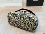 Pre Order Luxury Logo Leopard Handbag With Strap