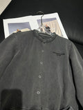 Pre Order Luxury Aw Logo Charcoal Short & Bomber Jacket Set
