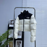 Pre Order Cropped Puff Coat In Black/White