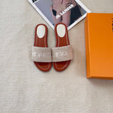 Pre Order Luxury Logo Flat Mules