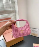 Pre Order Luxury Pleated Design Logo Mini Bag (7 Colours)