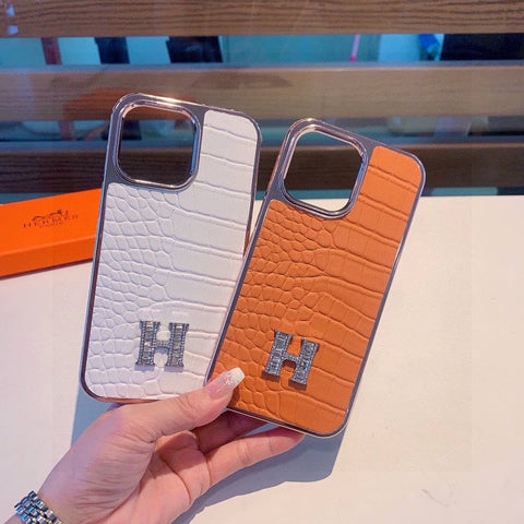 Pre Order Luxury Diamanté Initial Logo Phone Case