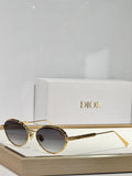 Pre Order Oval Metal Frame With Logo Detail Sunglasses