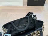 Pre Order Luxury Logo Leopard Handbag With Strap