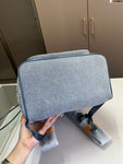 Pre Order Luxury Denim Logo Design Bucket Backpack