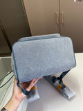 Pre Order Luxury Denim Logo Design Bucket Backpack