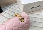 Pre Order Luxury Gold Logo Chain  Pink Bag