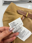 Pre Order Suede Bandeau Luxury Logo Open Back Top