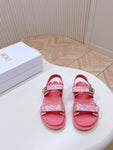 Pre Order Luxury Logo Pink Sandals
