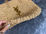 Pre Order Luxury Gold Letter Logo Basket Bag