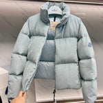 Pre Order Cord Blue Puffer Luxury Logo Coat