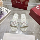 Pre Order Luxury FlatDouble G Logo Slides
