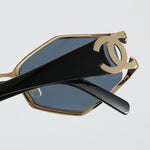 Pre Order Luxury Metal Frame Logo Cat Eye Sunglasses (5 Colours)