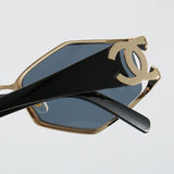 Pre Order Luxury Metal Frame Logo Cat Eye Sunglasses (5 Colours)